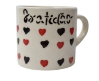IS0075 MINI CANECA DE CEREMICA LOVE 90ML