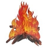 J-107 ENFEITE FOGUEIRA 50CM