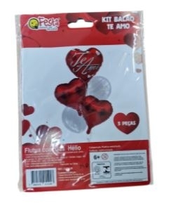 Q25520 KIT BALAO TE AMO C/05 PEÇAS