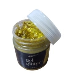 4002LZ-CX GEL GLITTER 20G OURO 3,5X3,5CM