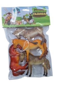 TOYS-260253 "BRINQUEDO EM PLÁSTICO KIT ANIMAIS 19,5X4X29CM