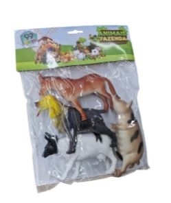 TOYS-260255 BRINQUEDO EM PLÁSTICO KIT ANIMAIS 23X4X29CM