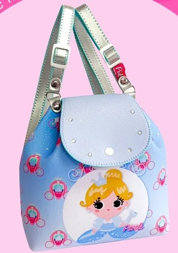 MM4022 MINI MOCHILA PRINCESA AZUL BEBE