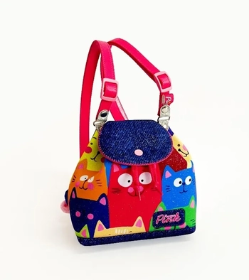 MM4031 MINI MOCHILA GATINHO COLOR AZUL MARINHO