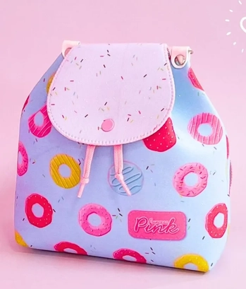 MM4035 MINI MOCHILA DONNUTS VERDE AGUA