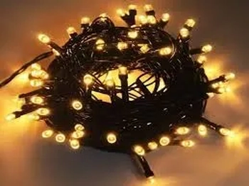 85106 PISCA C/100 LEDS WARM FIO VERDE 10MTS 220V