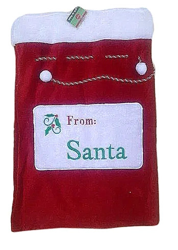 19831 SACO PAPAI NOEL VELUDO 50X70CM