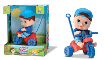 8111 BONECO LITTLE DOLLS PLAYGROUND MENINO C/TRICICLO