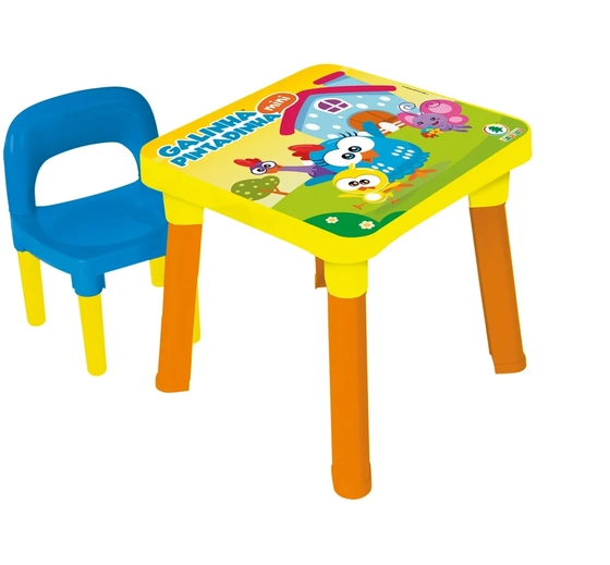 0400 GALINHA PINTADINHA MINHA MESINHA C/ CADEIRA