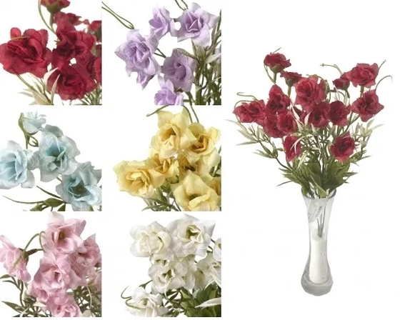 03410 MINI BUQUE PENDENTE DE ROSAS X5 36CM