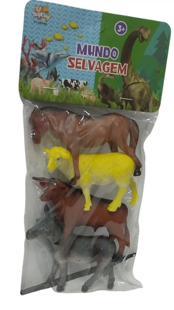 TK-AB5444 BRINQUEDO ANIMAL DE PLASTICO C/ 4 PCS