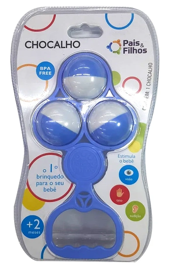 7856 CHOCALHO AZUL - BLISTER