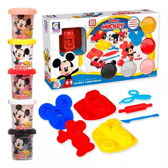 2722 DISNEY KIT DE MASSINHA MICKEY ACESSORIOS