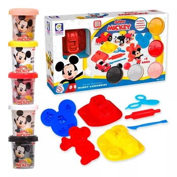2722 DISNEY KIT DE MASSINHA MICKEY ACESSORIOS