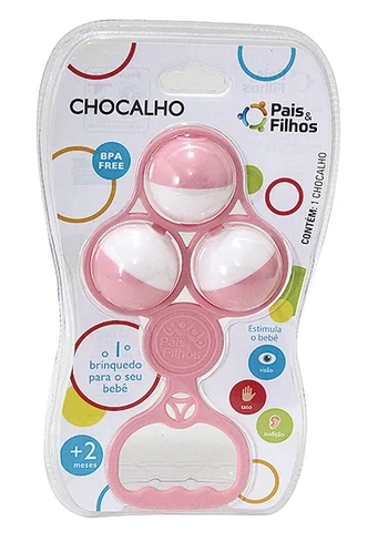 7857 CHOCALHO ROSA - BLISTER