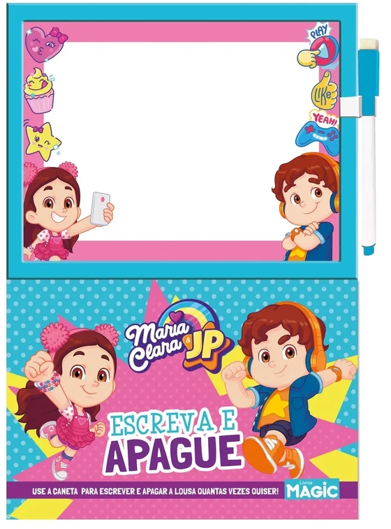 106464 LIVRO LOUSA ESCREVA E APAGUE MARIA CLARA E JP