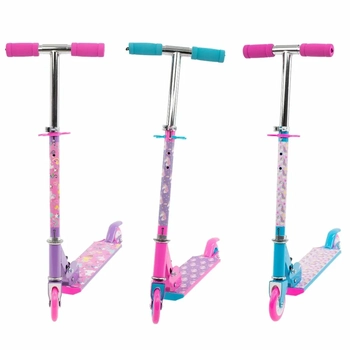 B0004 PATINETE FEMININO C/02 RODAS C/LED ROSA/TIFFANY/LILAS