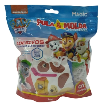 902468 MASSA PULA E MOLDA 7 CORES - 70G  PATRULHA CANINA