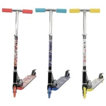 B0005 PATINETE MASCULINO C/02 RODAS C/LED VERMELHO/AMAREL/AZ