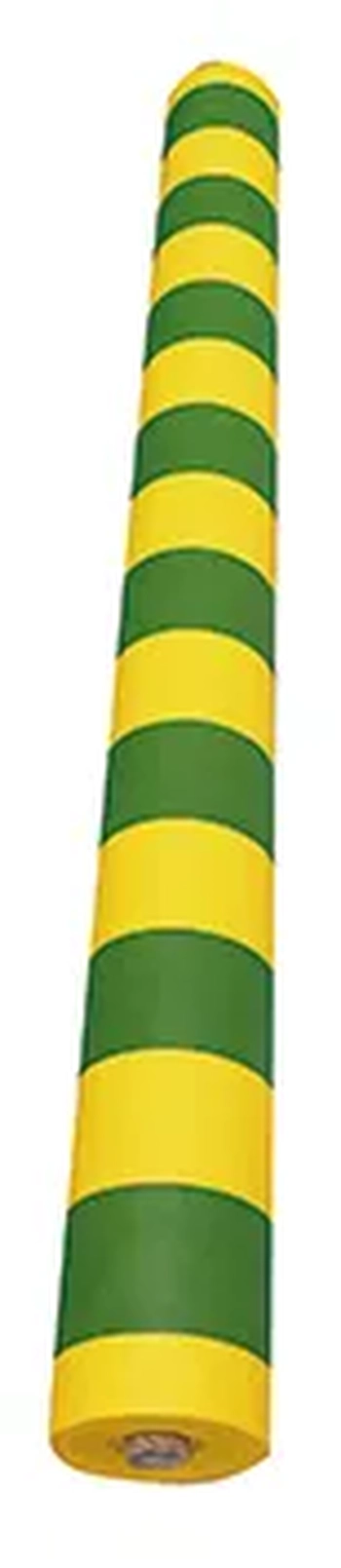 1014E BOBINA TNT ESTAMPA LISTRA VERDE/AMARELO 1,4M X 50M