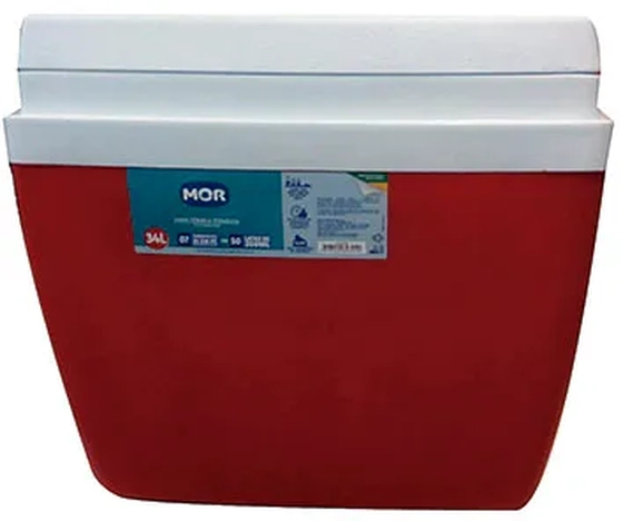 25108162 CAIXA TERMICA 34L VERMELHA