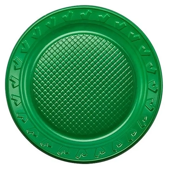 1458.3 PRATO DE PLASTICO 15CM VERDE C/10