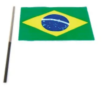 6840 BANDEIRA PLASTICA PQ C/CABO C/10