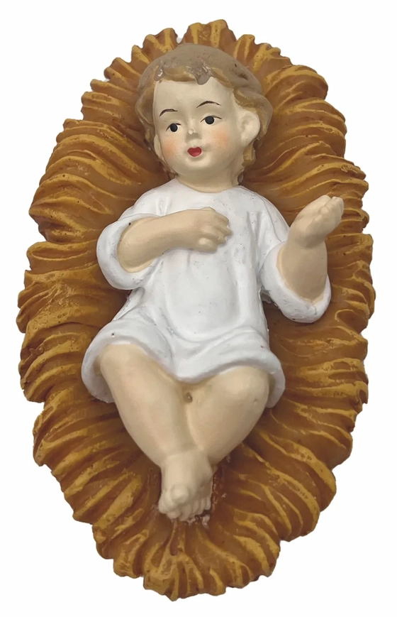 27686 MENINO JESUS MANJ POLIRES 13,5X7X6,2CM