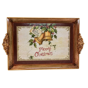 25732 BANDEJA ESTAMP NATAL MOLDURA 39,5X28,5CM