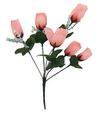 07131 BUQUE BOTAO DE ROSA X 6 33CM