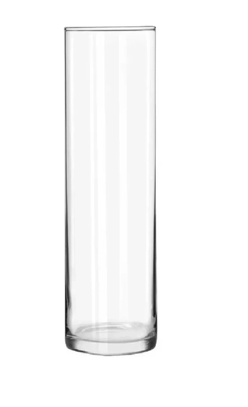 VS-1040 VASO DECORATIVO DE VIDRO TUBO 10X40CM