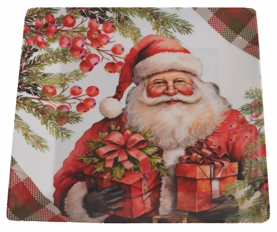 27420 MELAMINE NATAL TRAVESSA QUADRADA 20CM