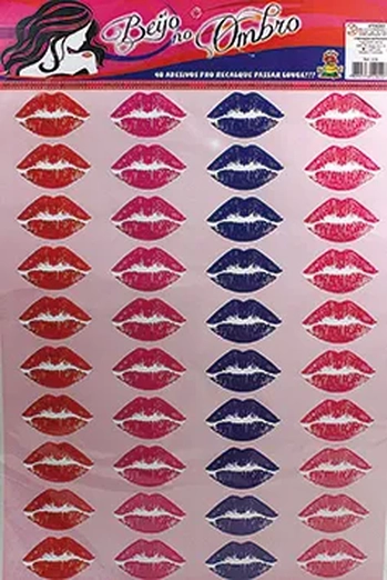 519 ADESIVOS P/FESTA - BEIJO NO OMBRO