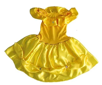 1114P FANTASIA PRINCESA AMARELA CURTA P