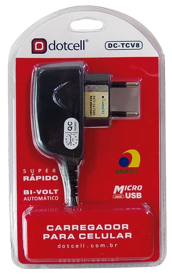 DC-TCV8 CARREGADOR VIAGEM P/CELULAR