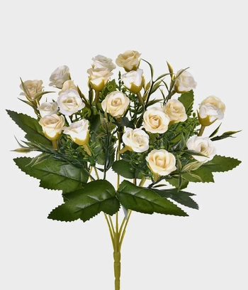 41414-010 BUQUE MINI BOTAO ROSA X5 CREME