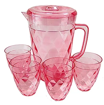 WX3305 JARRA PLASTICA C/4 COPOS