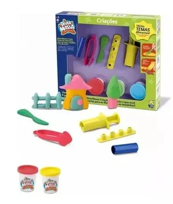 8075 DIVER MASSAS - CRIACOES - MASSA DE MODELAR C/ACESSORIOS