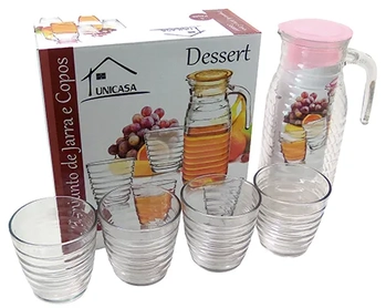 HC9114846 CONJ JARRA 1,2LTS C/4 COPOS