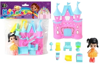 VB1135 KIT COM CASTELO E BONECA