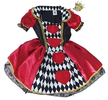 ED166 FANTASIA RAINHA DE COPAS INFANTIL P/M/G
