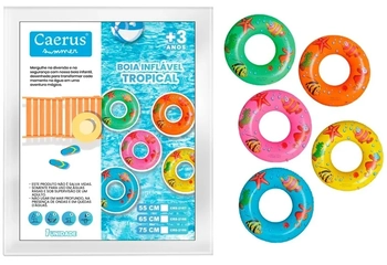 CRS-2166 BOIA INFLAVEL REDONDA FUNDO DO MAR 45CM