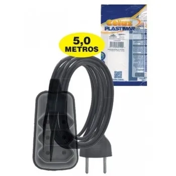 643 EXTENSAO BABY PRETA 5MTS BABY