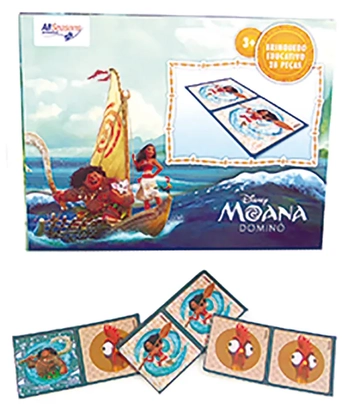 841383 DOMINO CARTONADO MOANA C/28 PECAS
