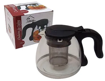 641301 CHALEIRA DE VIDRO C/INFUSOR 1000ML