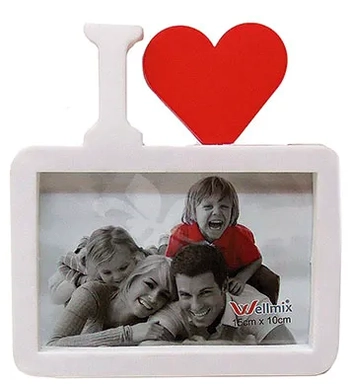 WX5031 PORTA RETRATO PLASTICO 10X15 CM I AMO