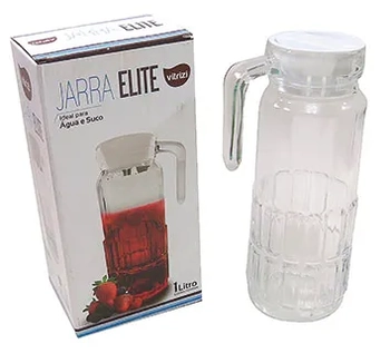 16171 JARRA DE VIDRO C/TAMPA ELITE 1L