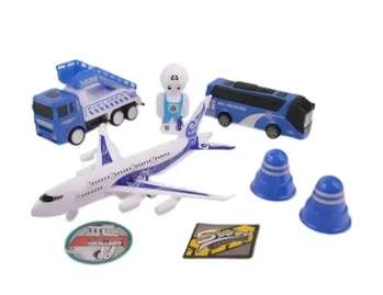 PI4183 POLICE CAR FRICCAO 7 PCS