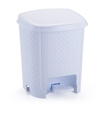 LR1990 LIXEIRA RATTAN 6 L - BRANCA