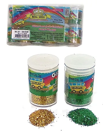1091 GLITTER POTE 3G 12 UNI PVC BRASIL